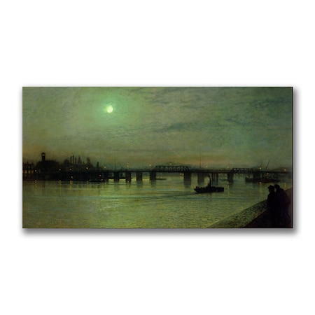 John Grimshaw 'Battersea Bridge' Canvas Art,16x32